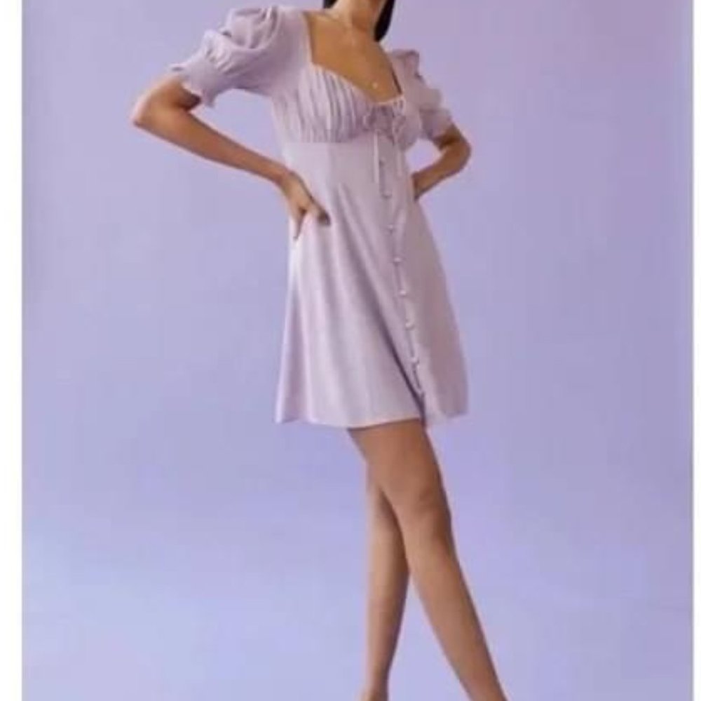 Urban Outfitters - UO Persephone Mini Dress, Purple (XS) - Picture 1 of 3